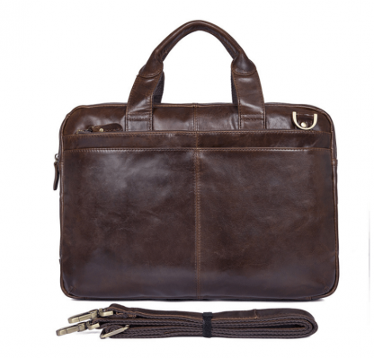 Кожаная мужская сумка для ноутбука и документов Tiding Bag 7092-3C
