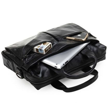 Кожаная мужская сумка для документов А4 и ноутбука Jasper & Maine 7122A