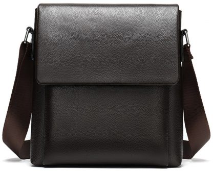 Стильная мужская сумка через плечо Tiding Bag A25-1278C коричневая