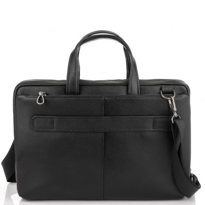 Кожаная сумка для ноутбука Tiding Bag NM29-88212-3A черная