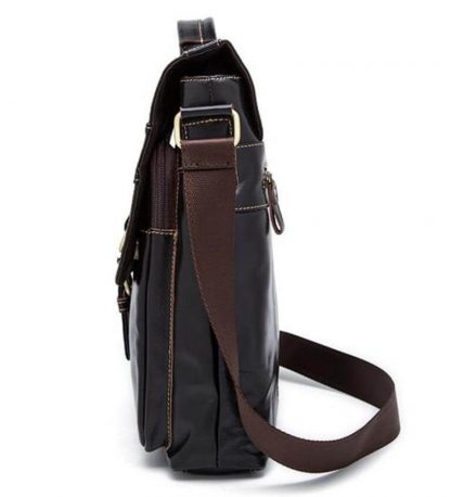 Функциональная кожаная мужская сумка с ручкой и ремнем Bexhill BX1292DB