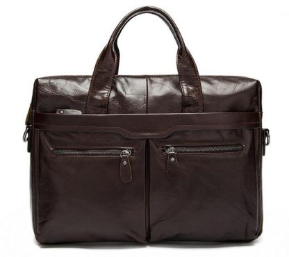 Кожаная сумка для документов и ноутбука 14″ Bexhill Bx9005C коричневая