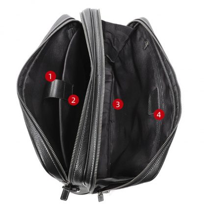 Стильная кожаная сумка для ноутбука и документов Tiding Bag FL-SM8-016A