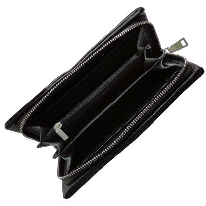 Черный мужской клатч на молнии Tiding Bag FL-TRCH-011A