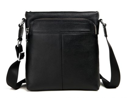 Мужская сумка через плечо кожаная Tiding Bag M2862A черная