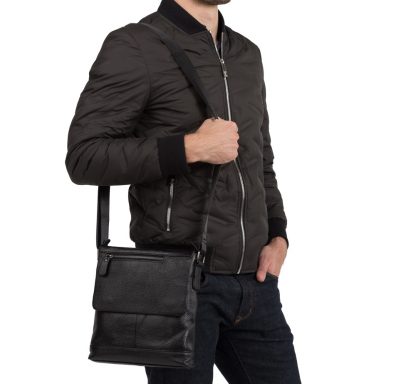Кожаная мужская сумка через плечо с клапаном Tiding Bag M38-8146A