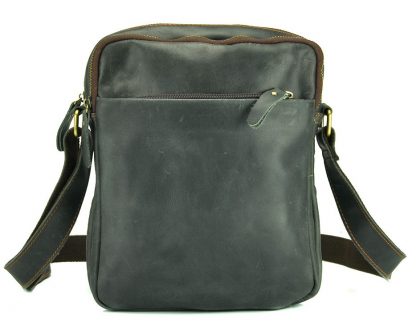 Мужская кожаная сумка на плечо серая Tiding Bag NM15-2536G