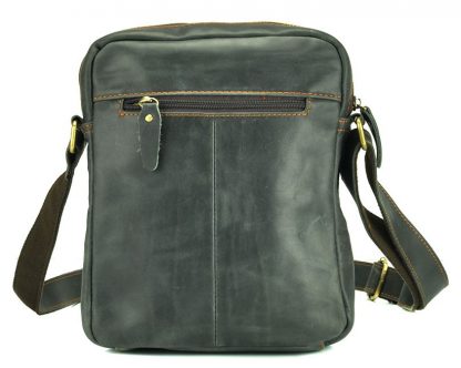 Мужская кожаная сумка на плечо серая Tiding Bag NM15-2536G
