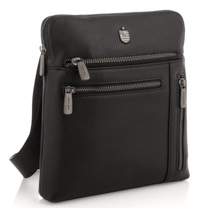 Стильная кожаная мужская сумка Royal Bag RB2970141 черная