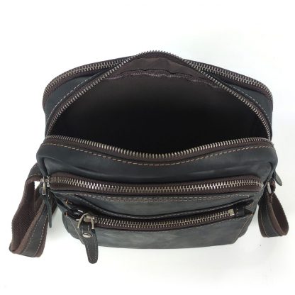 Кожаная мужская сумка Tiding Bag S-JMD4-008C коричневая