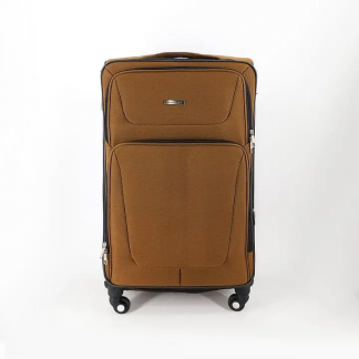 Текстильный чемодан 4 колеса 603/3/S-brown нейлон коричневый