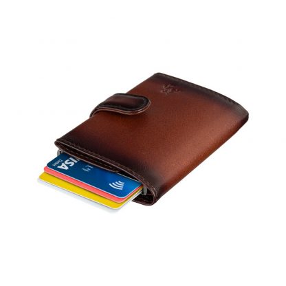 Кожаный мужской кошелек Visconti AT57 Noah c RFID (Burnish Tan)коричневый