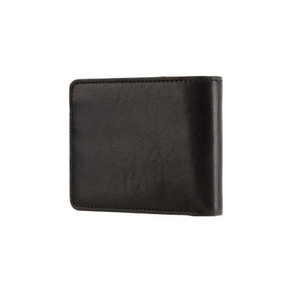 Мужской кошелек кожаный Visconti ENZ78 Girard (Black Shadow) черный