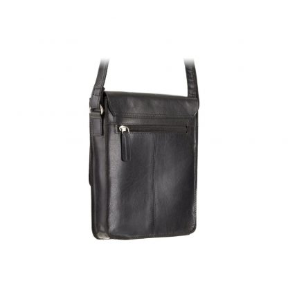Кожаная мужская сумка Visconti S11 Skyler (Black) черная