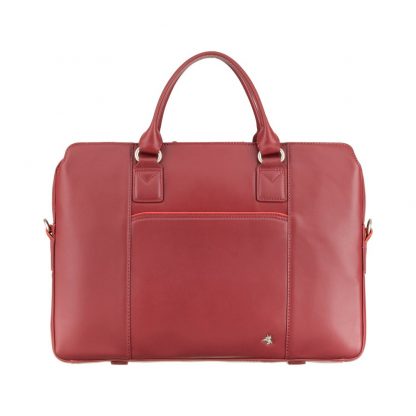 Классическая женская сумка для ноутбука Visconti WB70 Harriet 13 (Red) красная