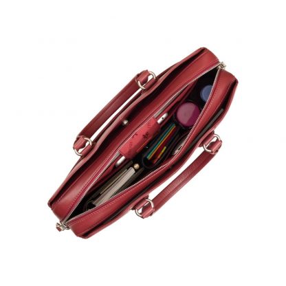 Классическая женская сумка для ноутбука Visconti WB70 Harriet 13 (Red) красная